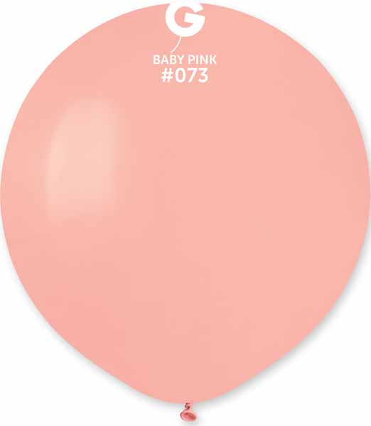Gemar 19" Baby Pink Latex Balloons, 25 Count