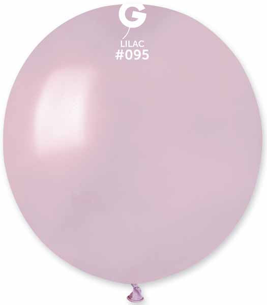 Gemar 19" Metallic Lilac Latex Balloons, 25 Count