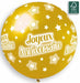 Gemar 31-Inch Gold Joyeux Anniversaire Foil Balloon