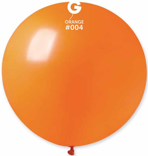 Gemar 31" Orange Latex Balloon #004, 1 Count