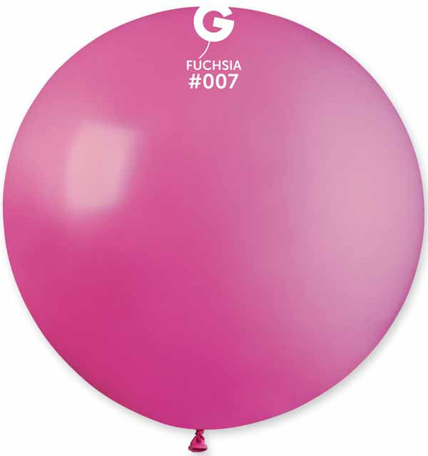 Gemar 31-Inch Fuchsia Latex Balloon #007, 1 Count