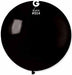 Gemar 31" Black Latex Balloon #014, 1 Count