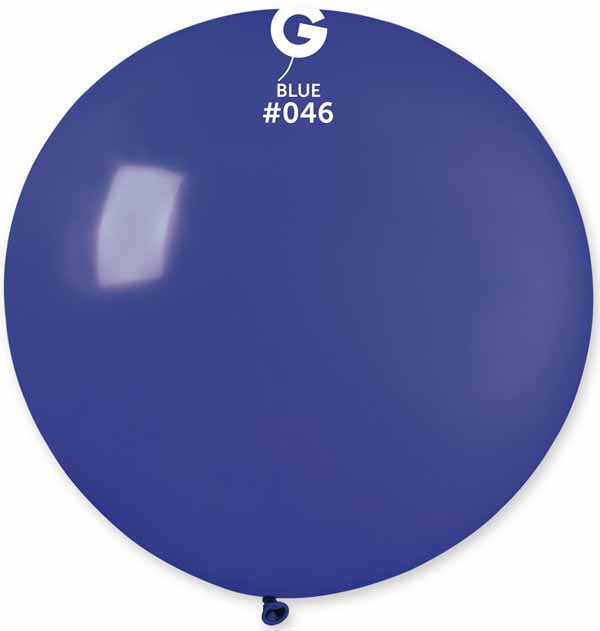 Gemar 31" Royal Blue Latex Balloon #046, 1 Count