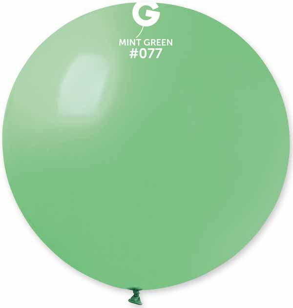 Gemar 31" Mint Green #077 Latex Balloon, 1 Count