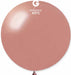 Gemar 31" Metallic Rose Gold Latex Balloon, 1 Count