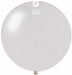 Gemar 31" Metallic White Latex Balloon #029, 1 Count