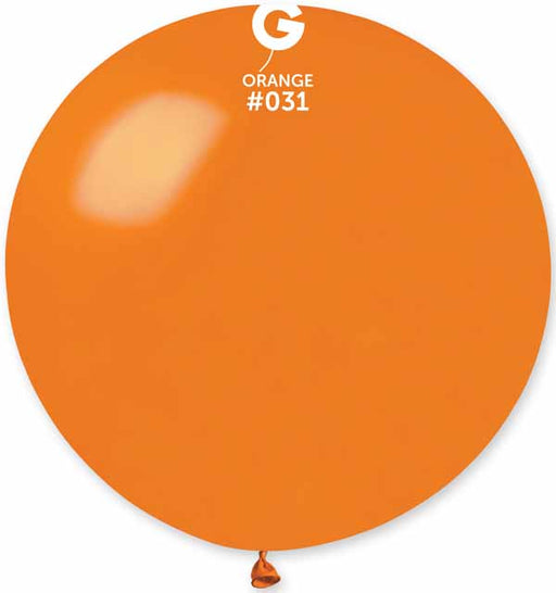 Gemar 31" Metallic Orange Latex Balloon #031, 1 Count