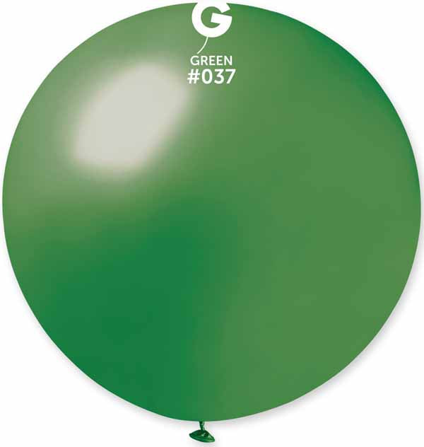 Gemar 31" Metallic Green Latex Balloon #037, 1 Count