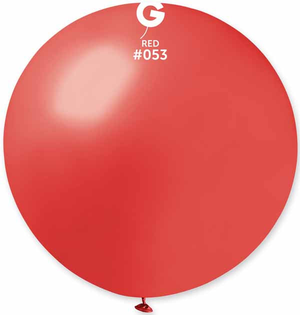 Gemar 31" Metallic Red #053 Latex Balloon, 1 Count