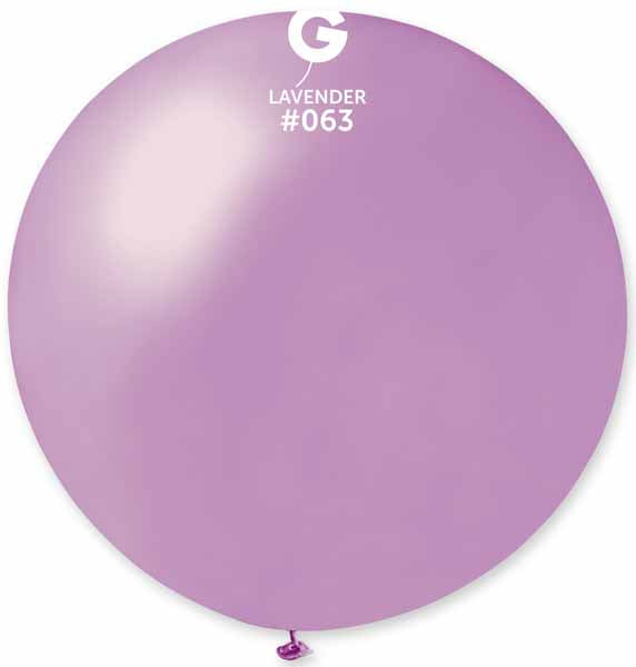 Gemar 31" Metallic Lavender Latex Balloon #063, 1 Count