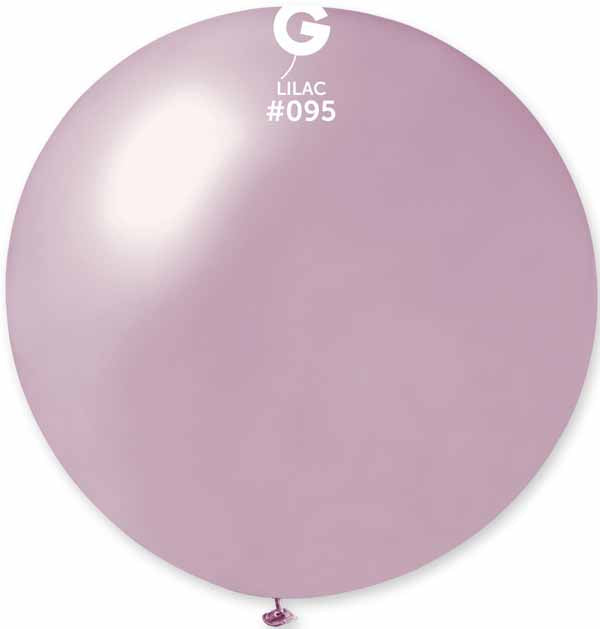 Gemar 31" Metallic Lilac #095 Latex Balloon, 1 Count