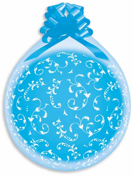 Gemar 18" White Filigree Latex Stuffing Balloons, 25 Count