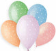 Gemar 13-Inch Chic Dots Pastel Latex Balloons, 50 Count