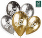 Gemar 13 Inch Shiny Joyeux Anniversaire Balloons, 25 Pack