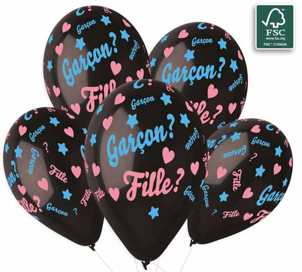 Gemar 13-Inch Garçon/Fille Balloons, 50 Count