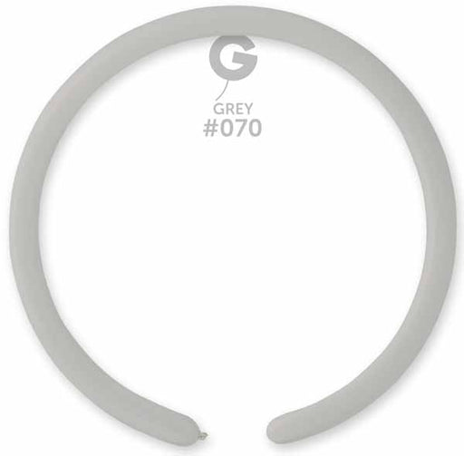 Gemar 160 Grey #070 Twisting Balloons, 50 Pack