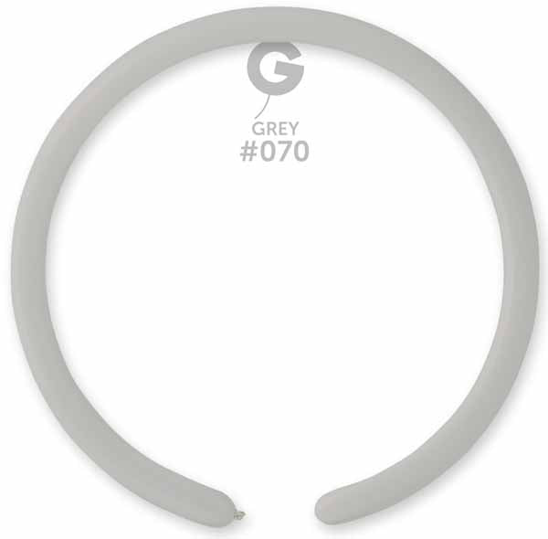 Gemar 160 Grey #070 Twisting Balloons, 50 Pack