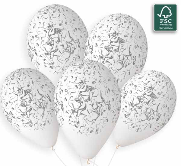 GEMAR 13" MARBLE WHITE SILVER INK 50B
