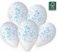 GEMAR 13" MARBLE WHITE LTBLUE INK 50B