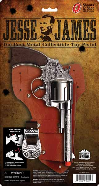 Parris Jesse James Toy Pistol & Holster Set