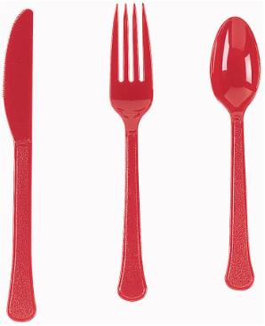 Baby Blue Heavyweight Plastic Spoons, 24 Count
