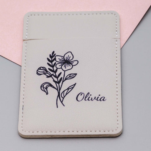 Personalized Faux Leather Compact Mirror