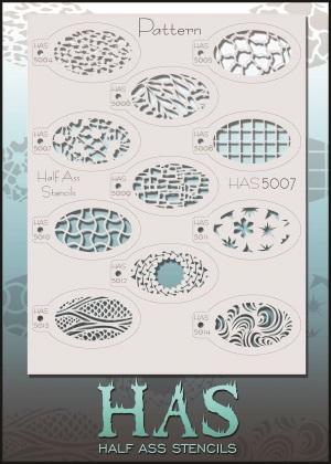Graftobian Half Ass Pattern Stencil Bundle, 11 Stencils