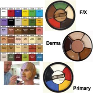 Graftobian Derma Colors Rubber Mask Grease Wheel