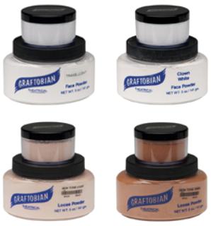 Graftobian Clown White Face Powder, 0.7 oz