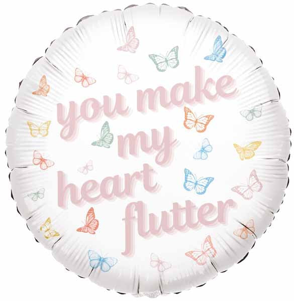 TUFTEX Heart Flutter 18-Inch Foil Balloon