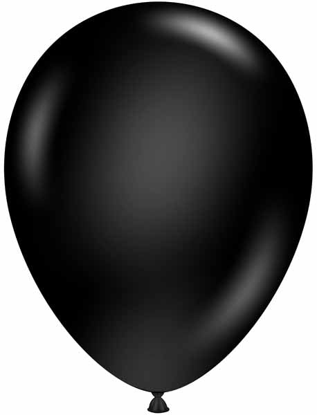 Tuftex 11-Inch Black Latex Balloons, 12-Pack