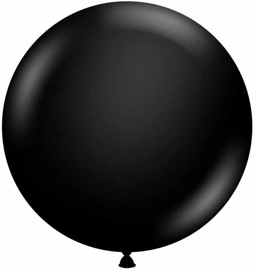 TUFTEX 24-Inch Black Latex Balloons, 25 Pack