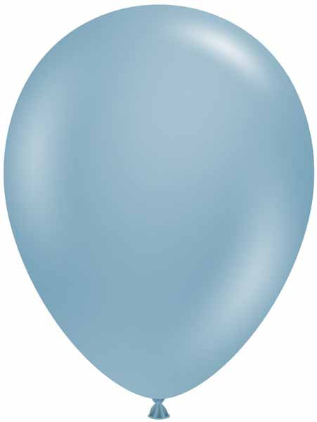 TUFTEX 5-Inch Blue Slate Latex Balloons, 50 Pack