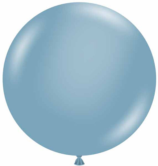 TUFTEX 24-Inch Blue Slate Latex Balloons, 25 Count