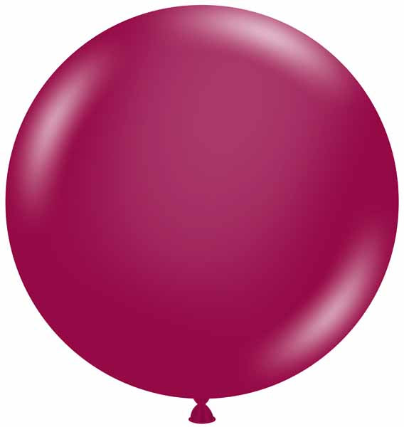 TUFTEX 24-Inch Crystal Burgundy Latex Balloons, 25 Count