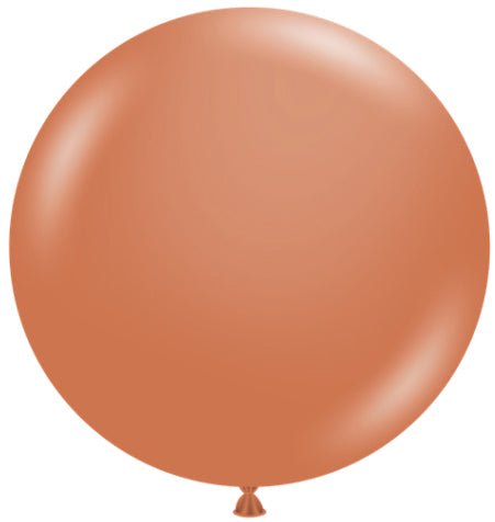 TUFTEX 24-Inch Burnt Orange Latex Balloons, 25 Count