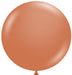 TUFTEX 24-Inch Burnt Orange Latex Balloons, 25 Count