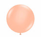 TUFTEX Cheeky Pastel Orange 24-Inch Latex Balloons, 25 Count