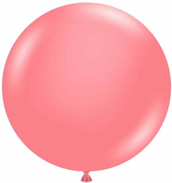 TUFTEX Coral 24-Inch Latex Balloons, 25 Count