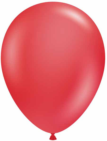 TUFTEX 17-Inch Crystal Red Latex Balloons, 50 Pack