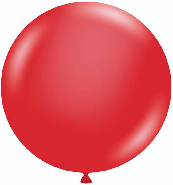 TUFTEX 24-Inch Crystal Red Latex Balloons, 25 Count