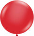 TUFTEX 24-Inch Crystal Red Latex Balloons, 25 Count