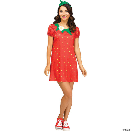 Women's Strawberry Cutie Costume Md/Lg 10-14 (1/pK)