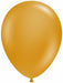 Tuftex 11-Inch Metallic Gold Latex Balloons, 12 Count