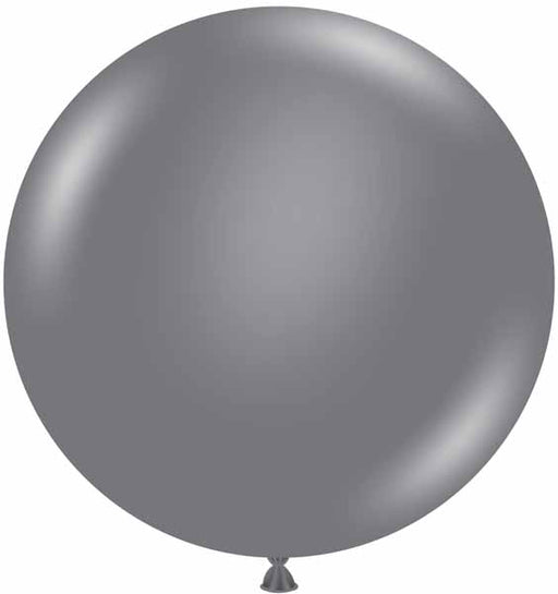 TUFTEX Gray Smoke 24-Inch Latex Balloons, 25 Count
