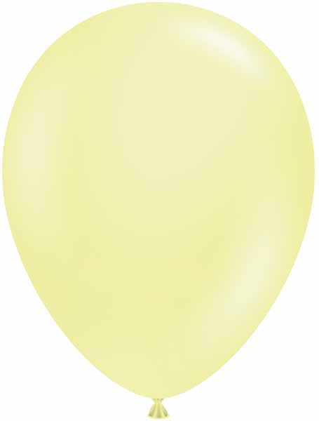 TUFTEX 17-Inch Lemonade Yellow Latex Balloons, 50 Count