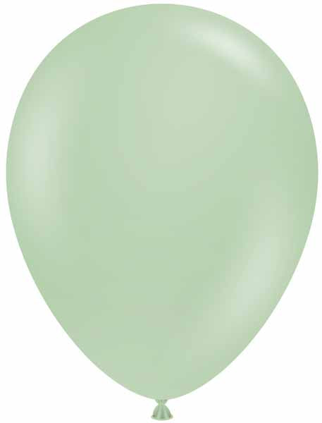 TUFTEX 5-Inch Pearl Meadow Green Latex Balloons, 50 Count