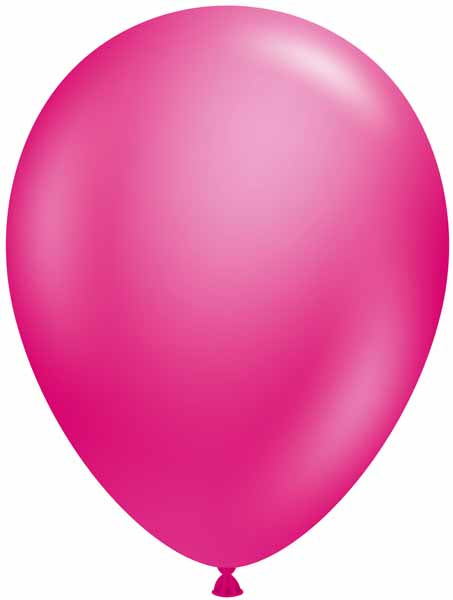 TUFTEX 11-Inch Metallic Fuchsia Latex Balloons, 100 Count