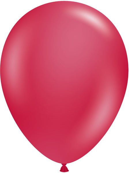 TUFTEX 17" Metallic Starfire Red Latex Balloons, 50 Count