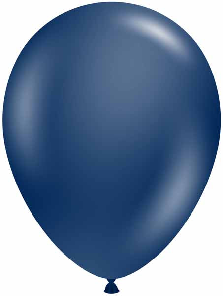 TUFTEX 17-Inch Midnight Blue Metallic Latex Balloons, 50 Count